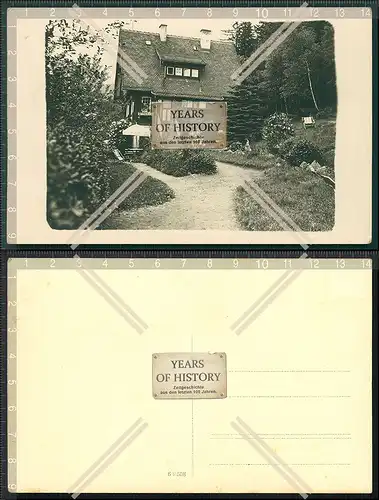 Orig. AK Haus am Schwarzwald 1939 Garten Bäume