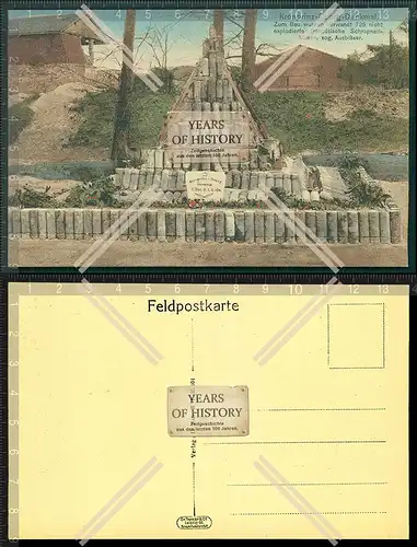 Orig. AK Kronprinz Georg Denkmal des II. Batl. Res. Inf. Regiment 104