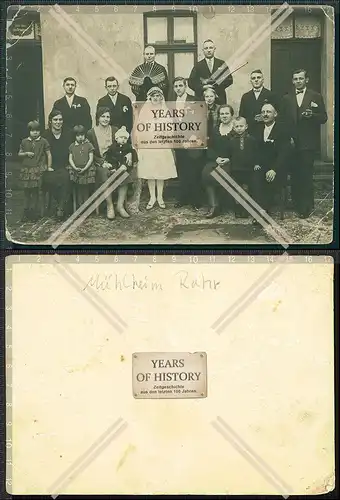 Orig. Foto 17x12 Hochzeit Mülheim Ruhr 1908 Geigenspieler uvm.