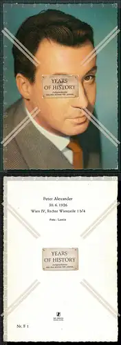Autogrammkarte Portrait Peter Alexander