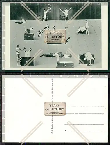 Orig. AK Hanny und Fred Artisten Zirkus Theater Bühne 1933