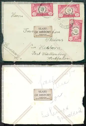 Briefmarken  South Africa Afrika 1d 1935