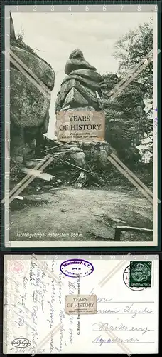 Orig. Foto AK Fichtelgebirge Hammerstein Schneeberg Bischofsgrün Stempel auf R