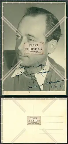 Orig. Foto AK Autogrammkarte Widmung Unterschrift 1956 Schauspieler Sänger o.