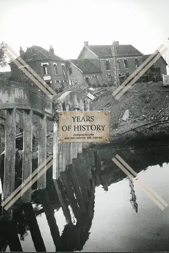 Repro Foto 10x15cm Zerstörte Brücke Belgien Frankreich