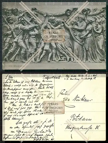 Orig. AK Das Wiedersehn National Denkmal Niederwald Relief 1916