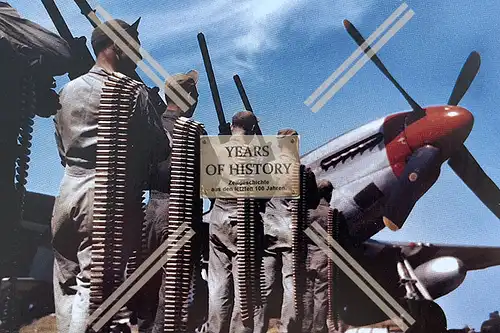 Repro Fotos Flugzeug airplane aircraft P51 Mustang Patronengurt