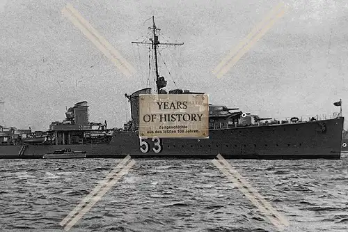 Repro Foto Zerstörer Kriegsschiff Marine