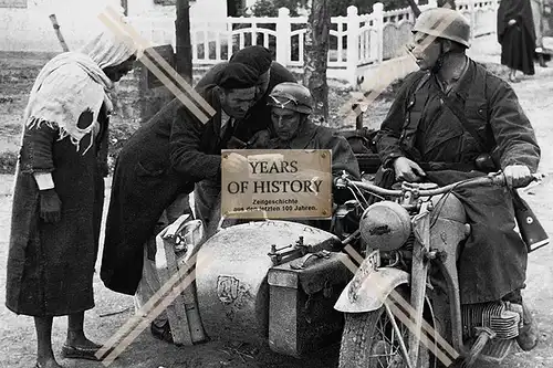 Repro Foto Motorrad Krad Staffelzeichen