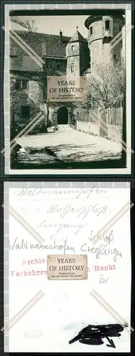 Orig. Foto Waldmannshofen Crelingen Schloss 1941 Baden württemberg