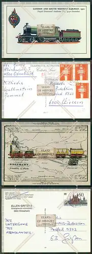 Orig.  AK Lokomotive Eisenbahn Fürth London uvm.