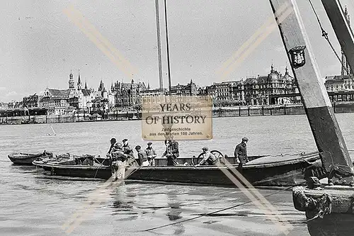 Repro Foto Taucher Tauchen Hafen zerstört Belgien Frankreich Holland Niederlande