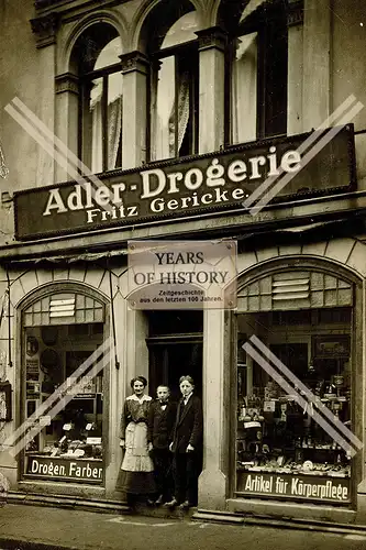 Repro Foto 1910 Adler Drogerie Geschäft Fritz Gericke