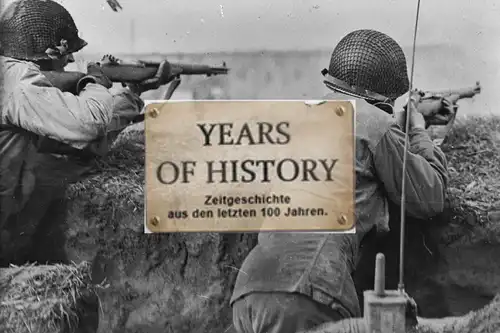 Repro Foto 10x15cm Englisch US Soldaten im Graben Belgien Frankreich