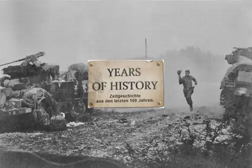 Repro Foto 10x15cm Tiger Panzer Tank englische Soldaten Gefecht 