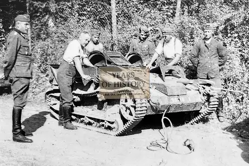 Repro Foto no Original 10x15cm Panzer Tank Frankreich Belgien