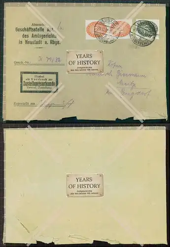Briefmarke Stempel Brief 1932 nach Hannover Neustadt Rügenberge