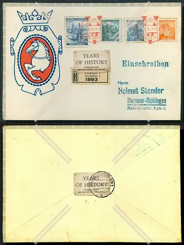 Briefmarke Stempel Brief Böhmen Mähren Pardubitz Pardubice 1941