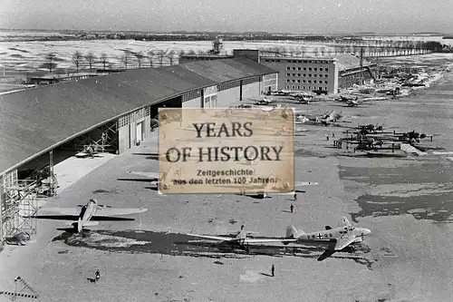 Foto kein Zeitgenössisches Original Flugplatz Flugzeug Dänemark Aalborg airplane