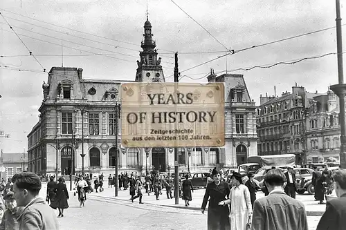 Foto kein Zeitgenössisches Original Rathaus Straßenansicht Frankreich Belgien