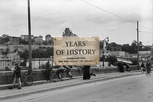 Foto kein Zeitgenössisches Original Straßenansicht Fluss Frankreich Belgien