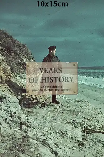 Repro Farb Foto no Original Soldat Strand Don Kuban Terek Kaukasus Ukraine