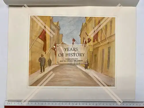 Orig. Kunstdruck Riga Lettland 1941 Marstallstraße