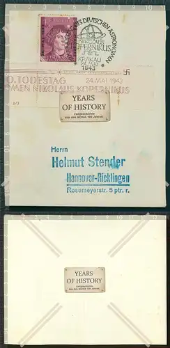 Orig. Werbekarte Briefmarke Stempel Krakau 1943 Stender Hannover