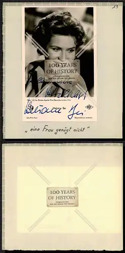 Autogrammkarte Heliane Bei orig. Unterschrift Karte aufgeklebt auf Seite aus Aut