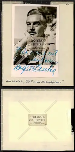 Autogrammkarte Rolf Wanka orig. Unterschrift Karte aufgeklebt auf Seite aus Auto