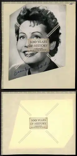 Autogrammkarte Hannelore Lofer ? orig. Unterschrift Karte aufgeklebt auf Seite a