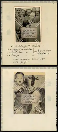 Autogrammkarte Erich Schöppner-Witten Boxer mit orig. Unterschrift Westfalenmeis