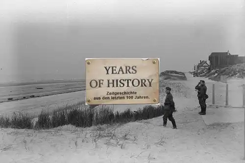 Foto kein Zeitgenössisches Original Holland Belgien Küste Wache am Strand Frankr