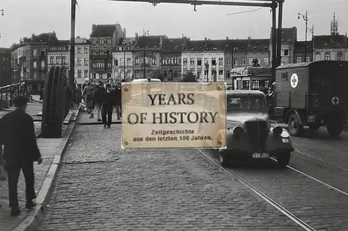 Foto kein Zeitgenössisches Original Straßenansicht Fahrzeuge Belgien Frankreich