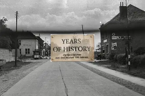 Foto kein Zeitgenössisches Original Straßenansicht Bahnübergang Belgien Frankrei