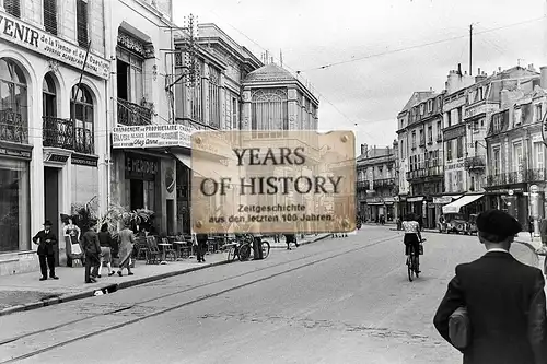 Foto kein Zeitgenössisches Original Stadt Kaffee Straßenansicht Frankreich Belgi