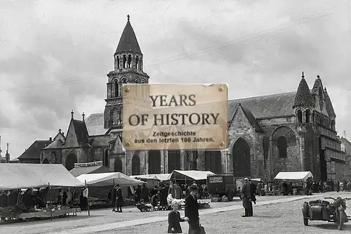 Foto kein Zeitgenössisches Original Kirche Kathedrale Markt Frankreich Belgien