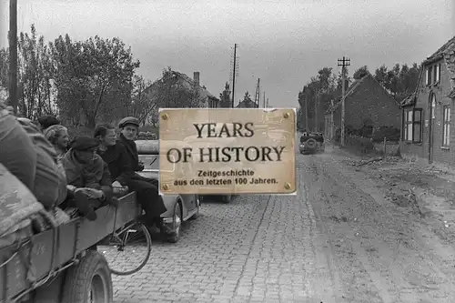 Foto kein Zeitgenössisches Original Holland Flüchtlinge Vormarschstraße Belgien 