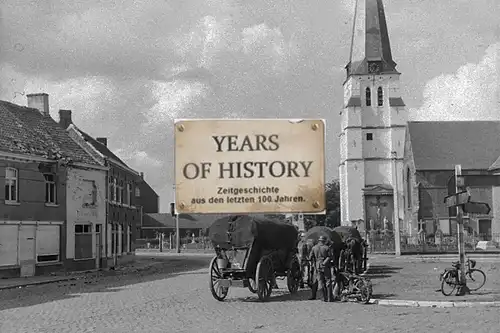 Foto kein Zeitgenössisches Original Holland Kirche Dorfstraße Belgien Frankreich