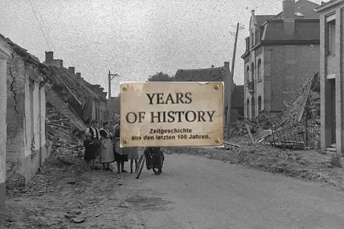 Foto kein Zeitgenössisches Original Holland Dorf zerstört Belgien Frankreich