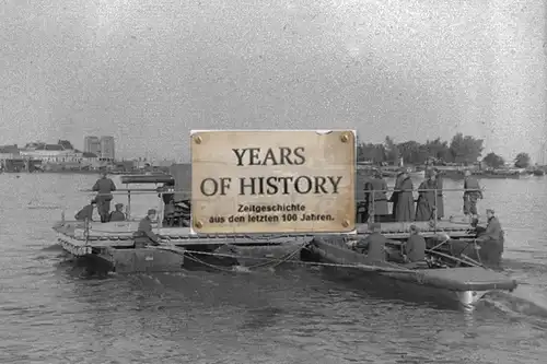 Foto kein Zeitgenössisches Original Holland Fähre Geschütz Flak Belgien Frankrei