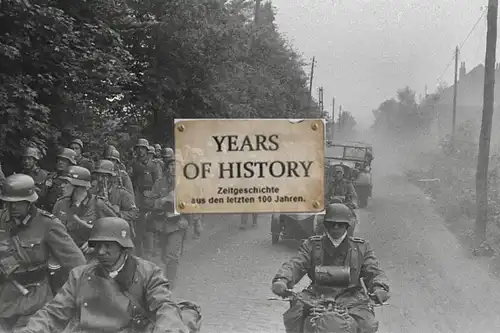 Foto kein Zeitgenössisches Original Holland Vormarsch Motorrad Soldaten Belgien 