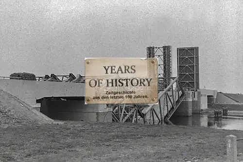 Foto kein Zeitgenössisches Original Holland Brücke zerstört Belgien Frankreich