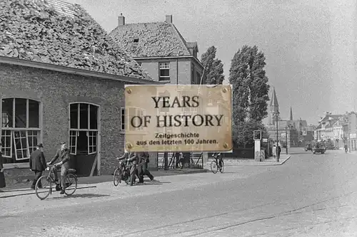 Foto kein Zeitgenössisches Original Holland Stadt Kirche Fahrrad Belgien Frankre