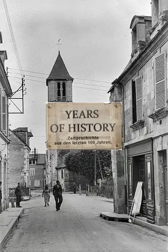 Foto kein Zeitgenössisches Original Frankreich Kirche Geschäft Straßenansicht Be