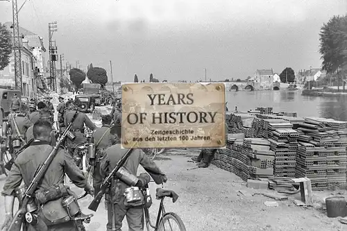 Foto kein Zeitgenössisches Original Frankreich Fluss Übergang Belgien Holland