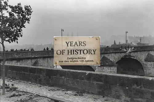 Foto kein Zeitgenössisches Original Frankreich zerstörte Brücke Kirche Belgien H