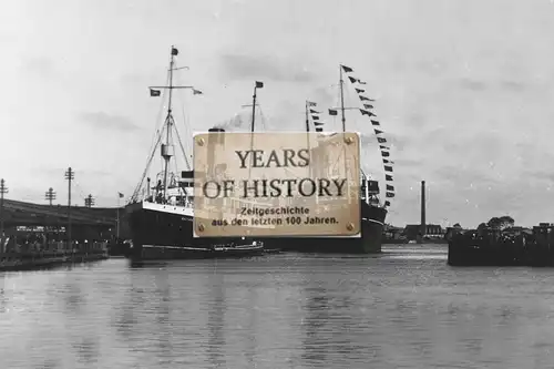 Foto kein Zeitgenössisches Original Danzig Gdansk Schiffe Hafen Polen