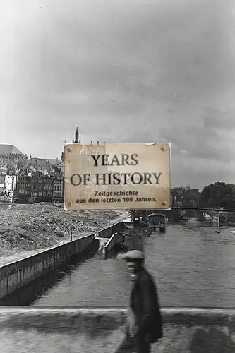 Foto kein Zeitgenössisches Original Frankreich Belgien Fluss Brücke