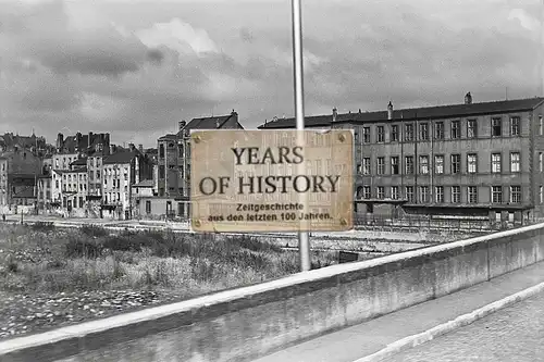 Foto kein Zeitgenössisches Original Frankreich Belgien Brücke Gebäude Fabrik